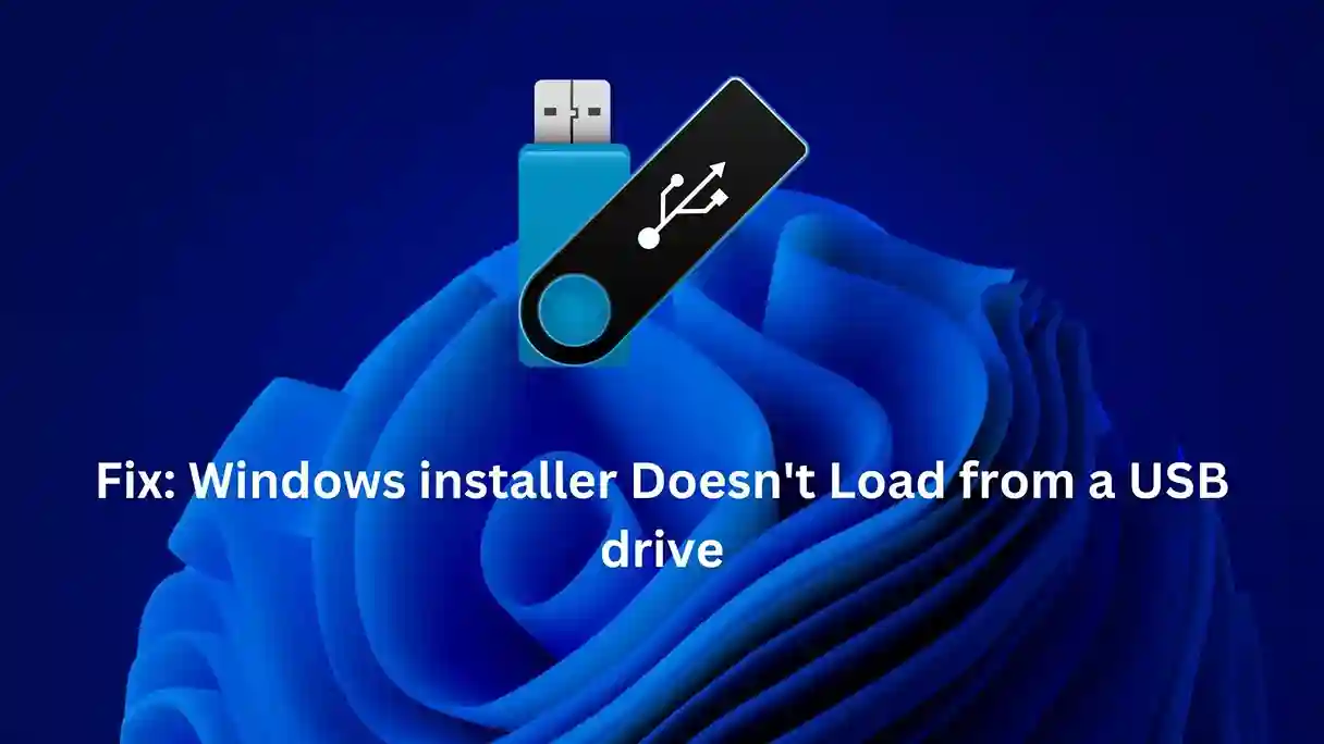 إصلاح محمل تثبيت Windows من محرك USB 1