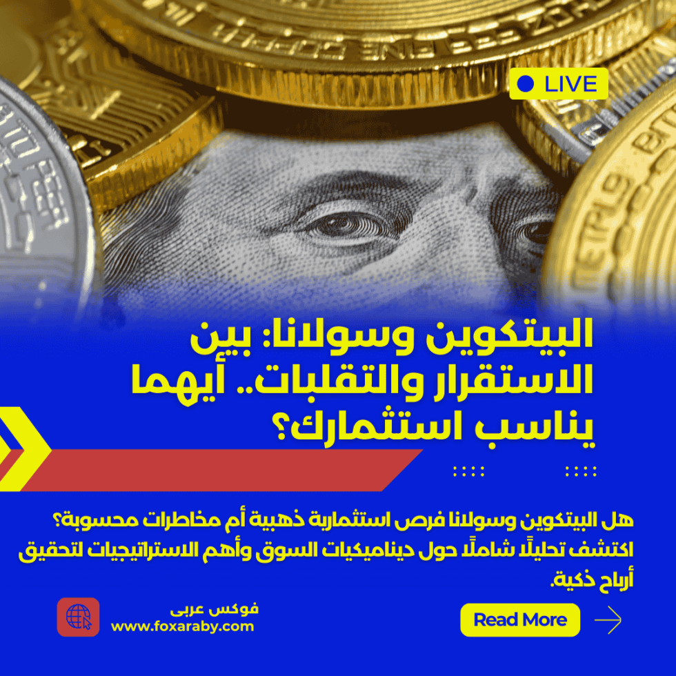 البيتكوين وسولانا.. فرص استثمارية أم مخاطرات محسوبة؟ 3 البيتكوين وسولانا.. فرص استثمارية أم مخاطرات محسوبة؟