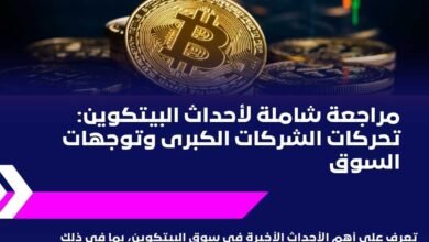مراجعة شاملة لأحداث البيتكوين تحركات الشركات الكبرى.